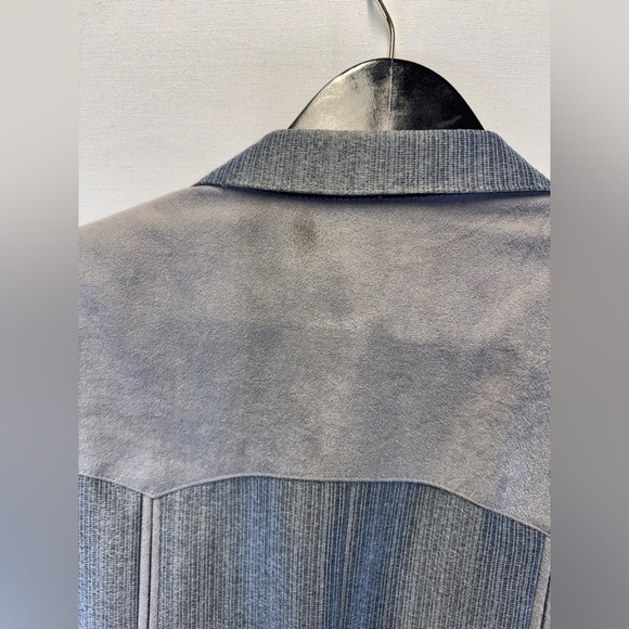 Larry Mahan’s Cowboy Collection vintage Western blazer sz 46L gray suede Cowboy - Picture 10 of 11